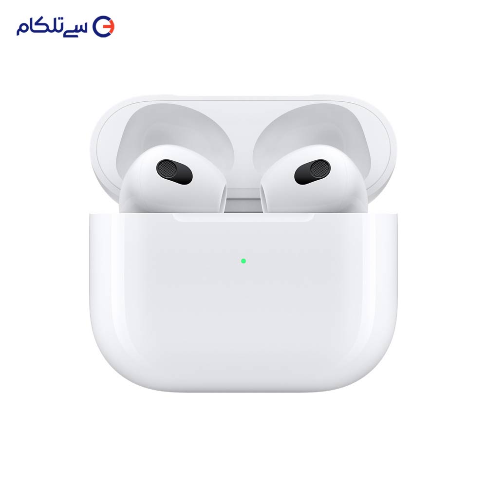 هدفون بی سیم اپل مدل AirPods 3 همراه با محفظه شارژ 