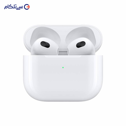 هدفون بی سیم اپل مدل AirPods 3 همراه با محفظه شارژ
