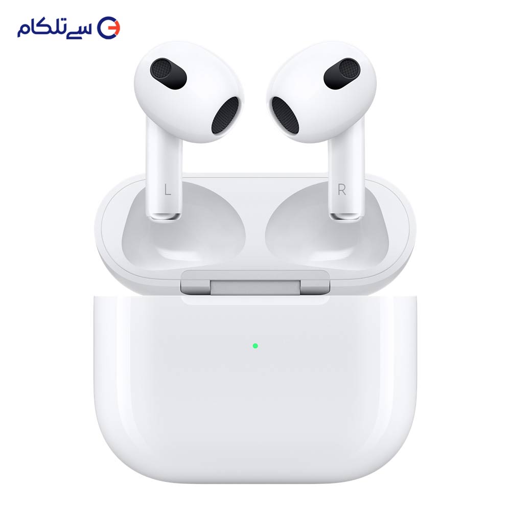 هدفون بی سیم اپل مدل AirPods 3 همراه با محفظه شارژ 