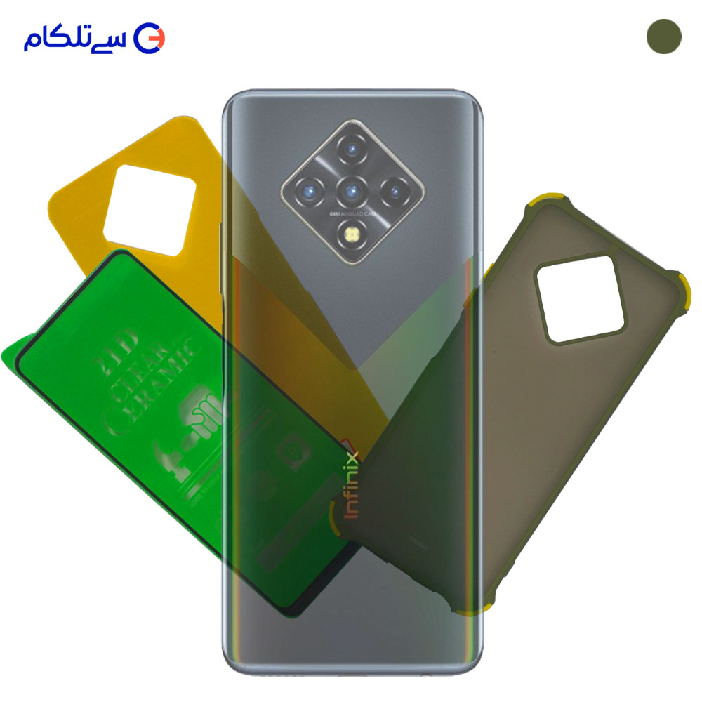 قاب ،محافظ صفحه نمایش ومحافظ پشت گوشی اینفینیکس مدل Infinix Zero8