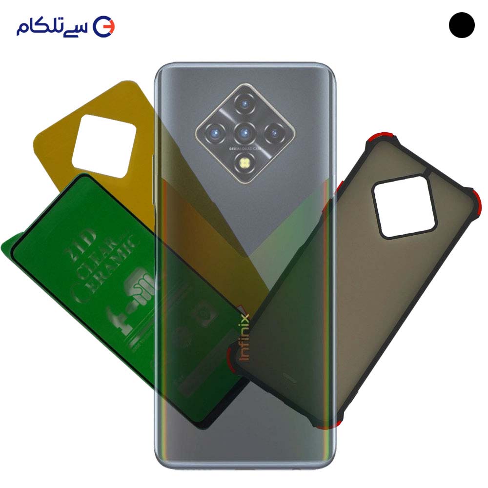 قاب ،محافظ صفحه نمایش ومحافظ پشت گوشی اینفینیکس مدل Infinix Zero8