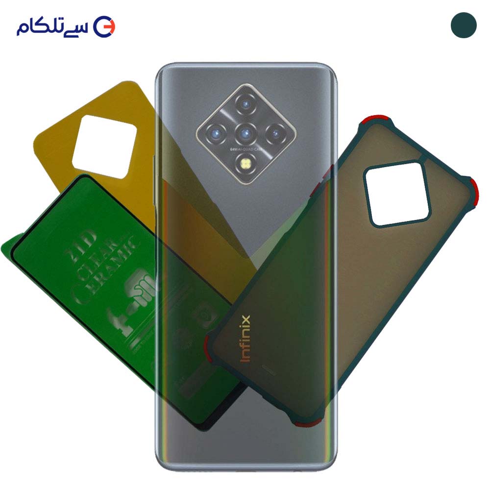 قاب ،محافظ صفحه نمایش ومحافظ پشت گوشی اینفینیکس مدل Infinix Zero8