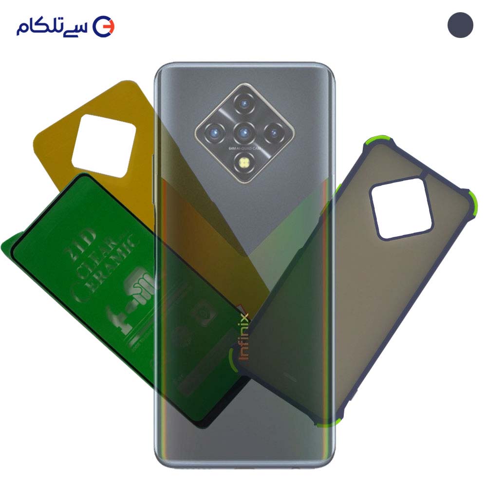  قاب ،محافظ صفحه نمایش ومحافظ پشت گوشی اینفینیکس مدل Infinix Zero8