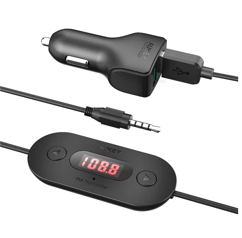 شارژر فندکی آکی مدل BT-F2 همراه FM Transmitter 