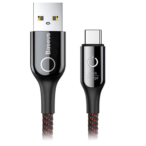  کابل تبدیل USB به USB-C باسئوس مدل CATCD C-shaped طول 1 متر