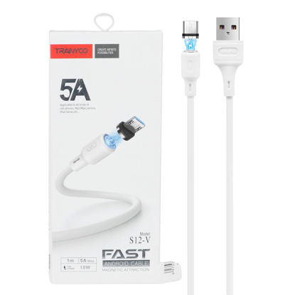 کابل تبدیل مغناطیسی USB به USB-C ترانیو مدل S12-Cnew طول 1 متر