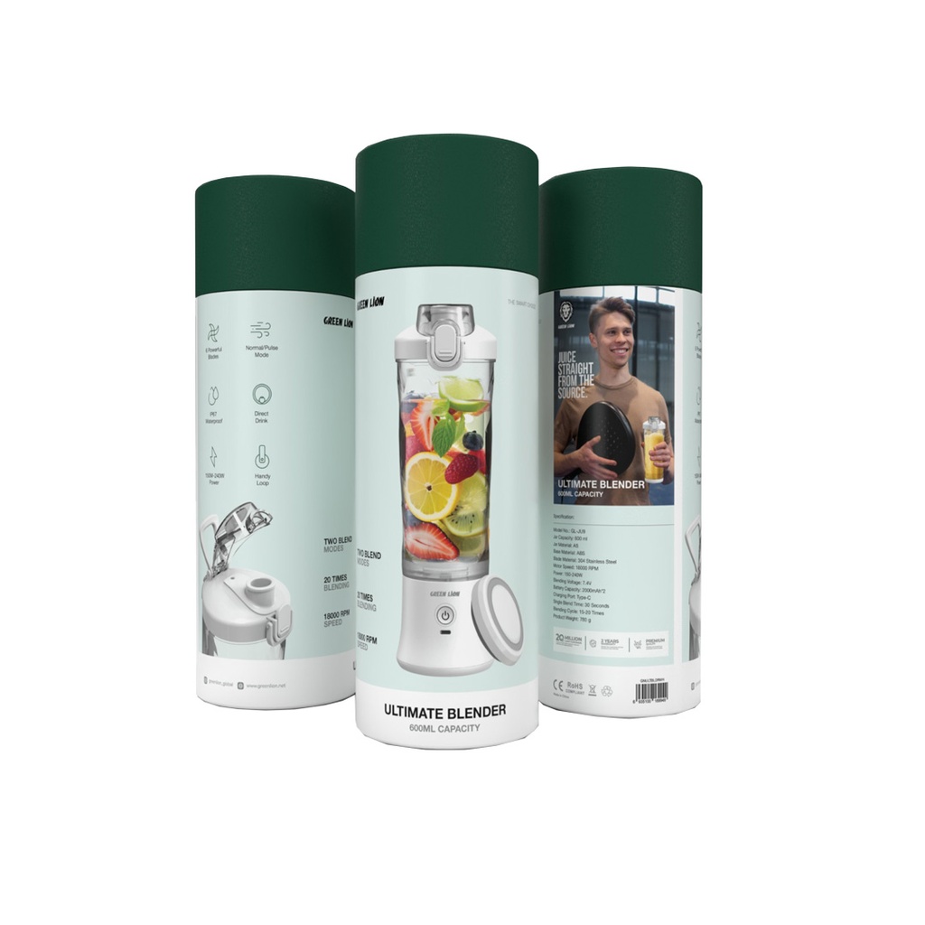 مخلوط کن 600 میلی لیتر اولتیمیت گرین لاین Green Lion Ultimate Blender 600ML Capacity