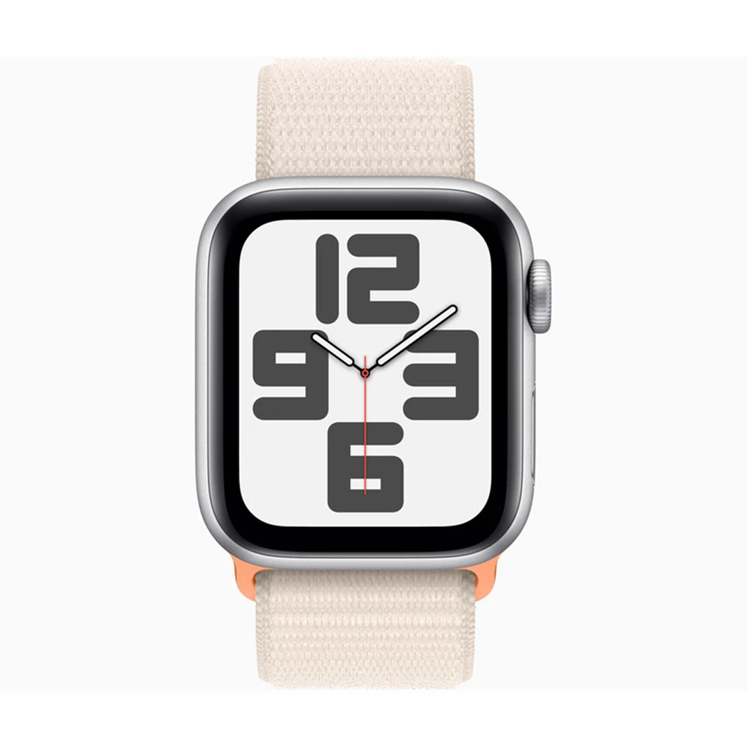 ساعت هوشمند اپل مدل SE Aluminum Case 44 mm (2024) با بند پارچه ای