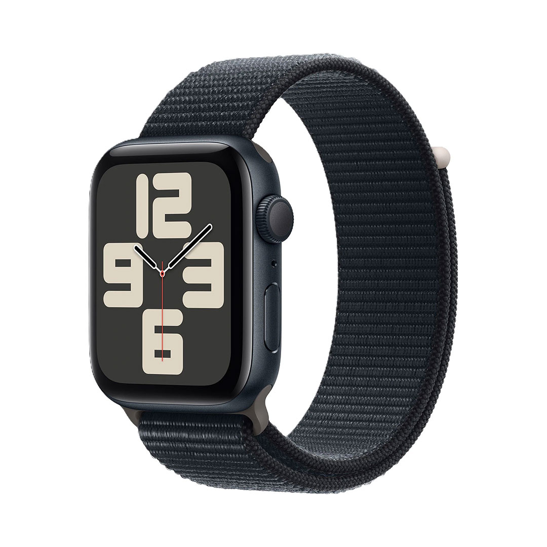 ساعت هوشمند اپل مدل SE Aluminum Case 44 mm (2024) با بند پارچه ای 