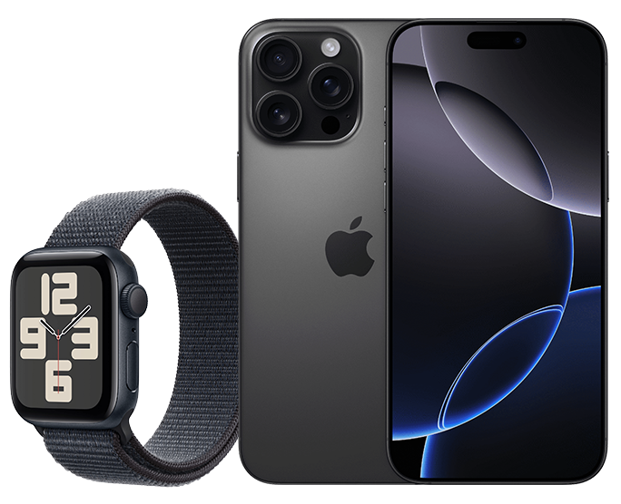 گوشی موبایل اپل مدل iPhone 16 Pro Max ZAA دو سیم کارت ظرفیت 256 گیگابایت و رم 8 گیگابایت - Not Active + ساعت هوشمند اپل مدل SE Aluminum Case 44 mm (2024) با بند پارچه ای