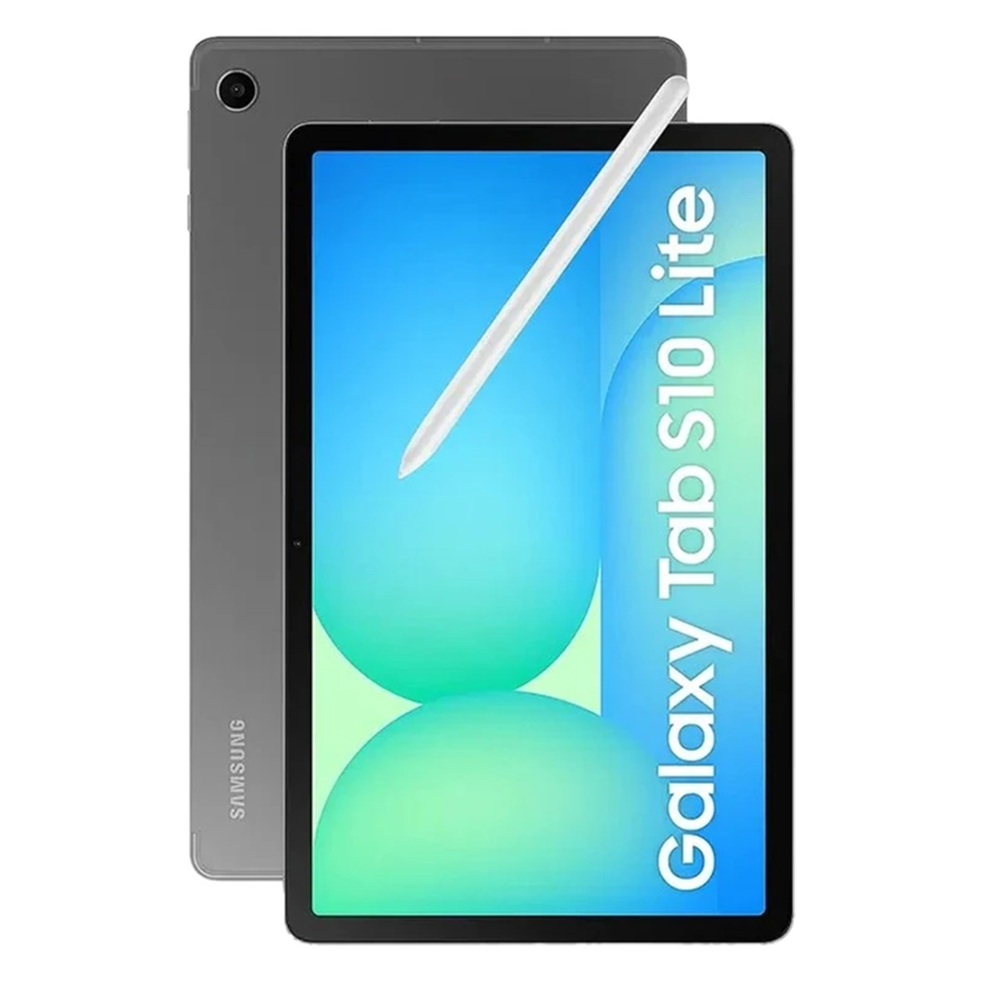 تبلت 10.9 اینچ سامسونگ مدل Galaxy Tab S10 Lite Wi-Fi با ظرفیت 128 گیگابایت و رم 6 گیگابایت، رزولوشن دوربین اصلی ۸ مگاپیکسل، پشتیبانی از قلم (406B)